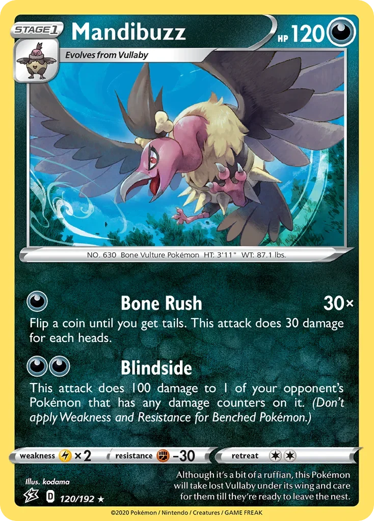 120/192 from Rebel Clash Rare Pokemon Card