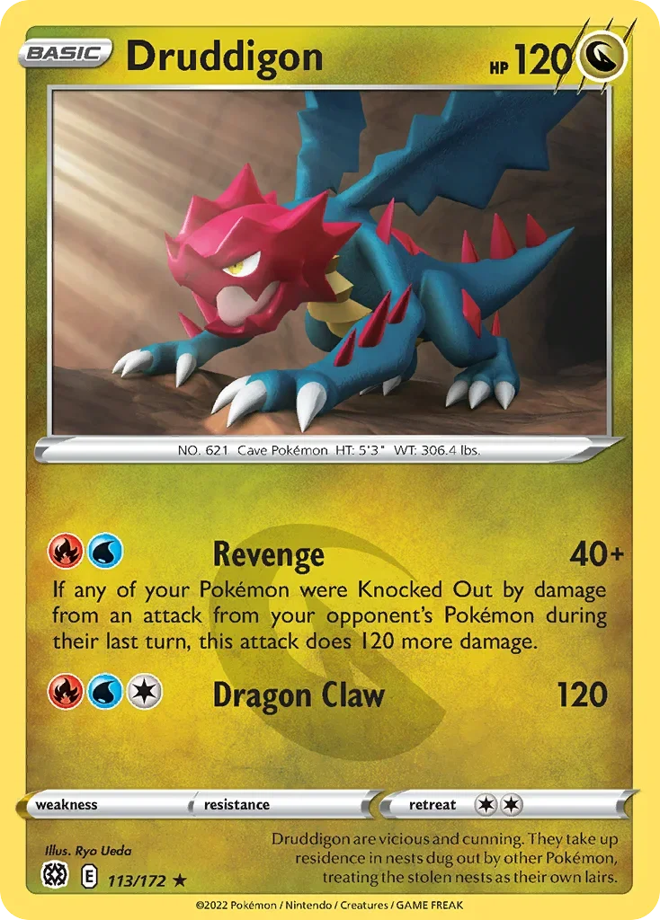 113/172 from Brilliant Stars Rare Pokemon Card