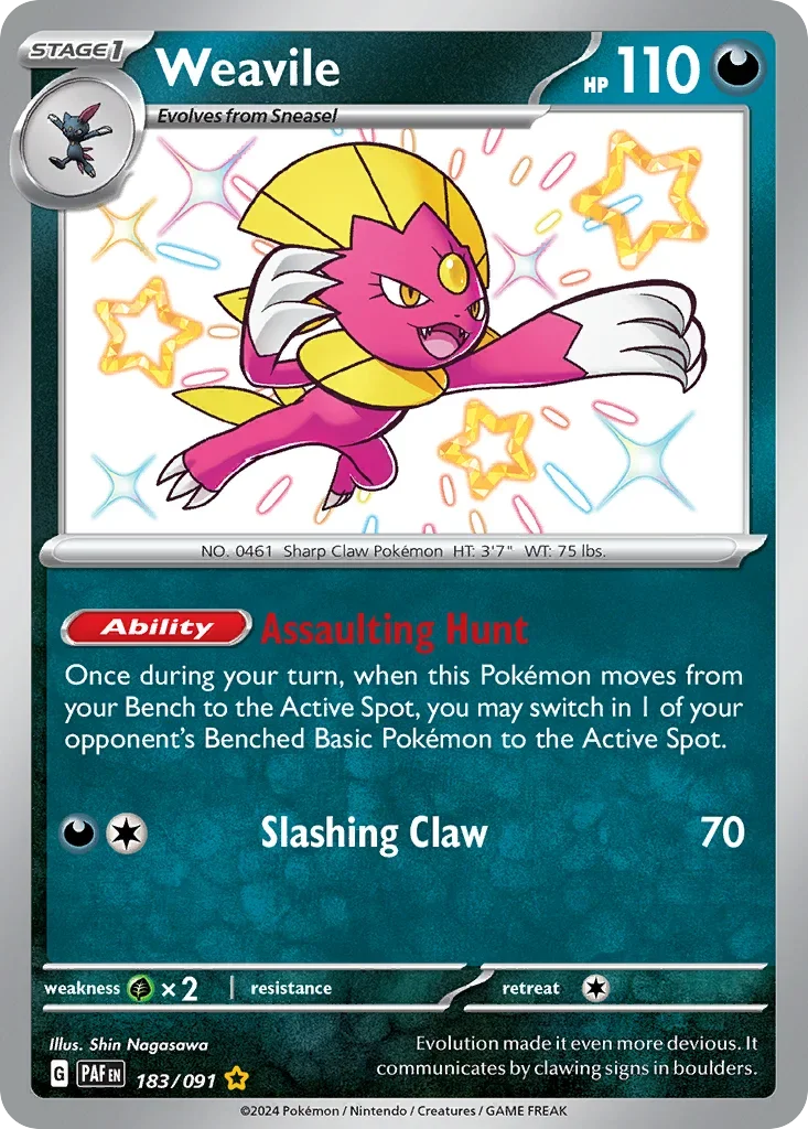 183/091 from Paldean Fates Shiny Rare Pokemon Card