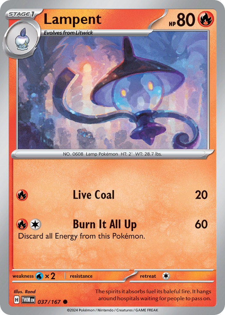 037/167 from Twilight Masquerade Card List Common Pokemon Card
