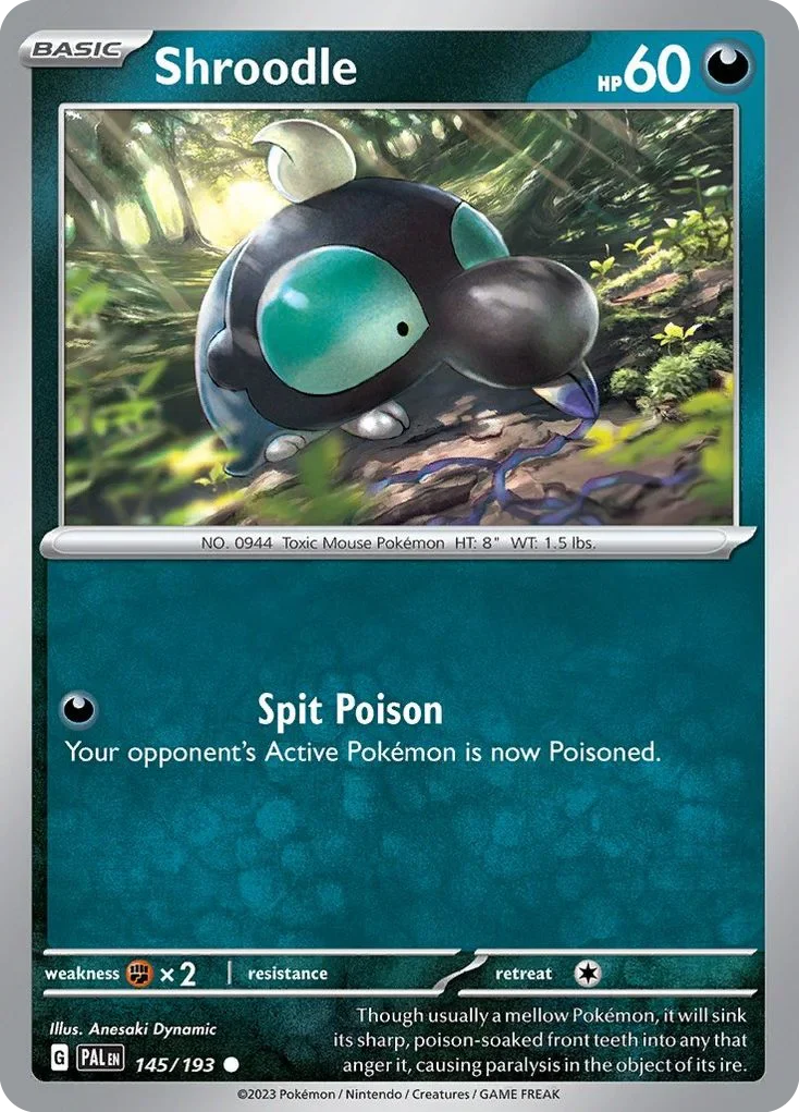 145/193 from Paldea Evolved Common Pokemon Card