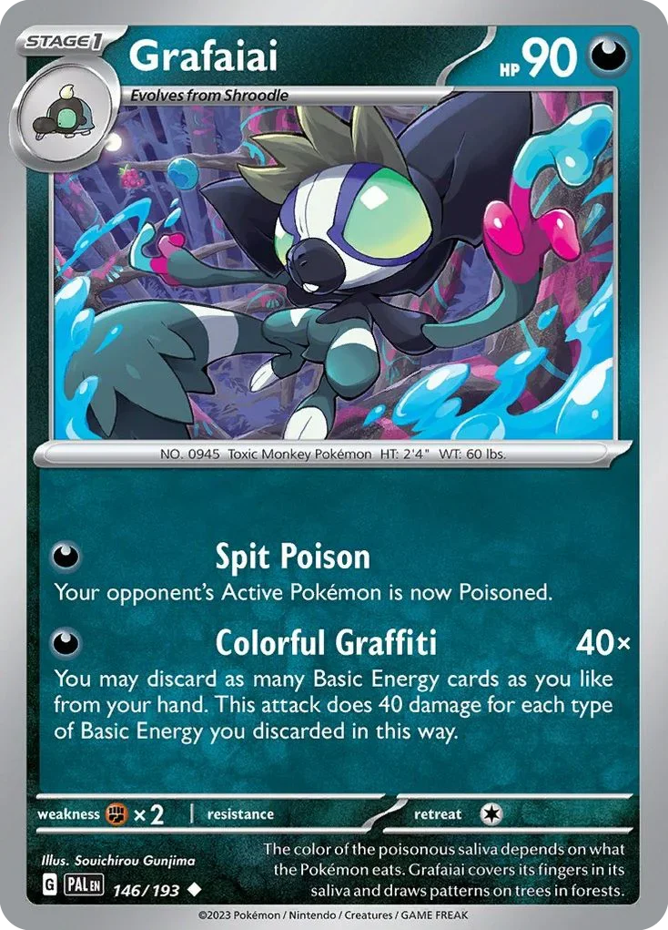 146/193 from Paldea Evolved Uncommon Pokemon Card