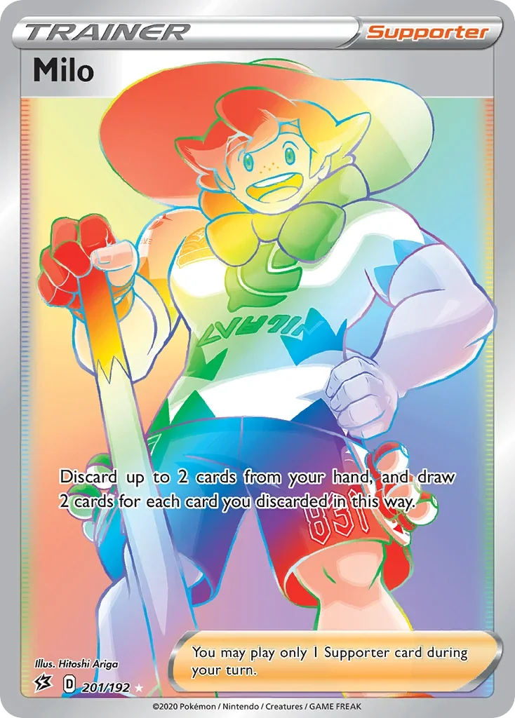 201/192 from Rebel Clash Rainbow Rare Trainer Card