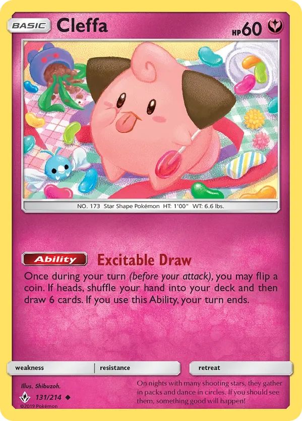 131/214 Cleffa Uncommon Pokemon Card