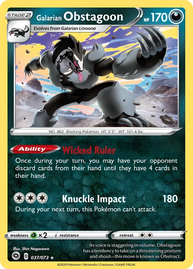 37/73 from Champion's Path Holo Rare Pokemon Card