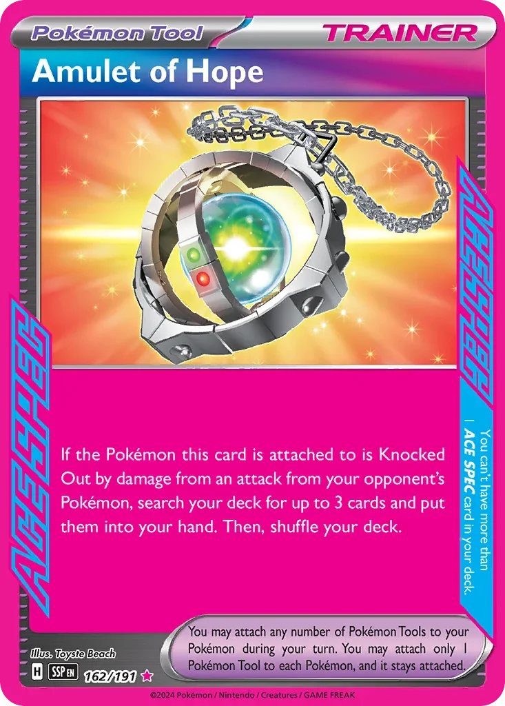 162/191 from Surging Sparks Card List ACE SPEC Rare Pokemon Card