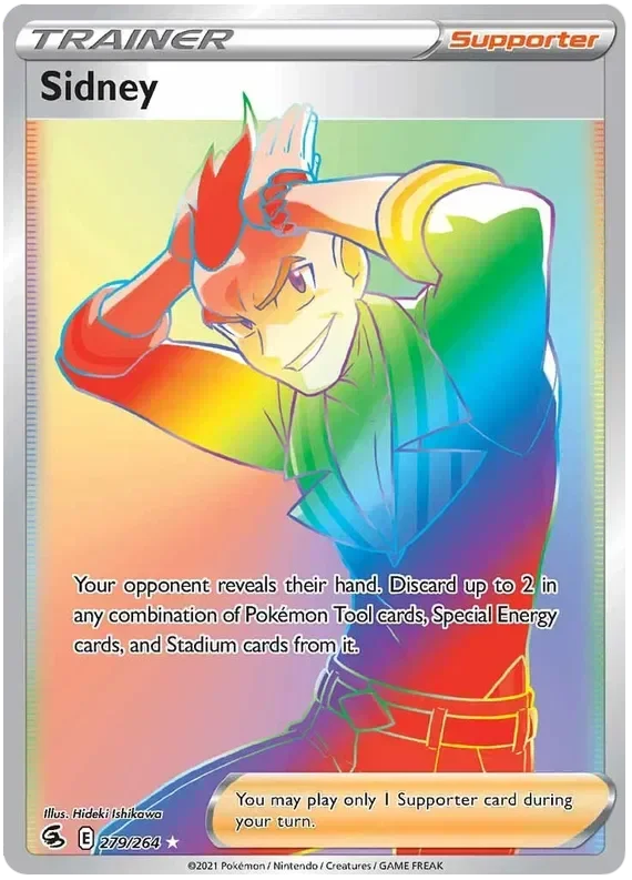 279/264 from Fusion Strike Rainbow Rare Trainer Card