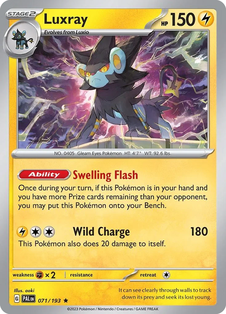 071/193 from Paldea Evolved Rare Pokemon Card