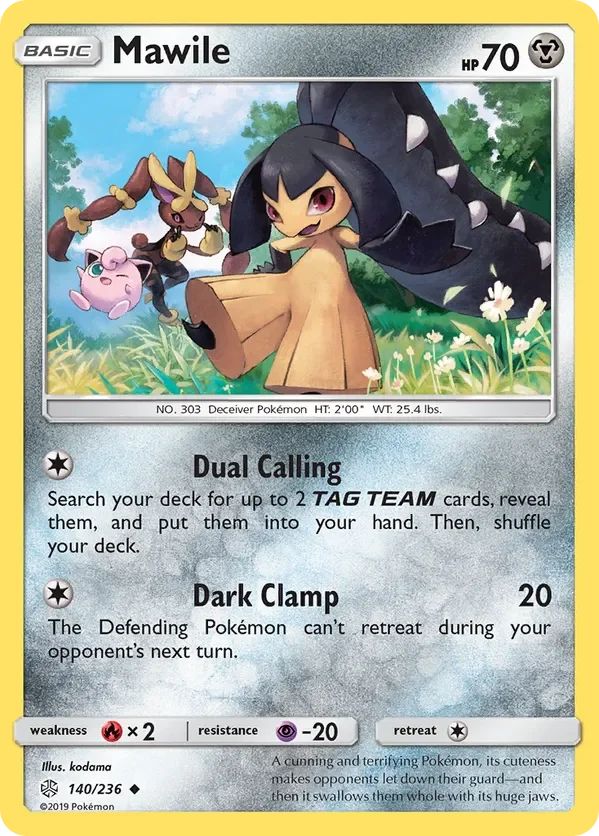 140/236 Mawile Uncommon Pokemon Card