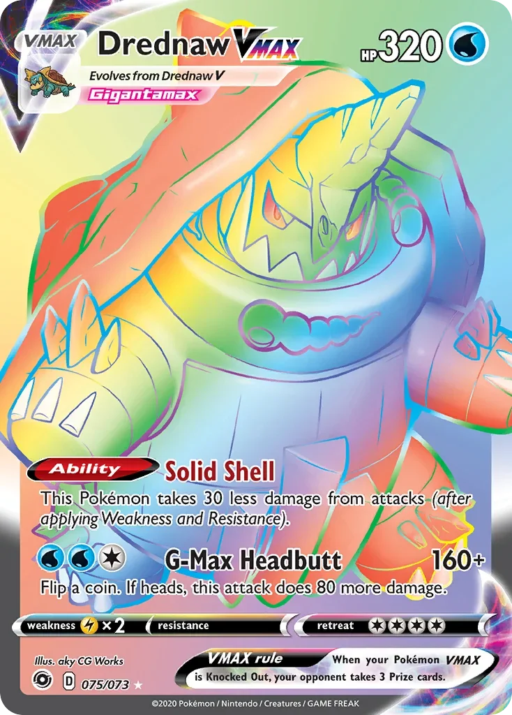 75/73 from Champion's Path Rainbow Rare Pokemon Card
