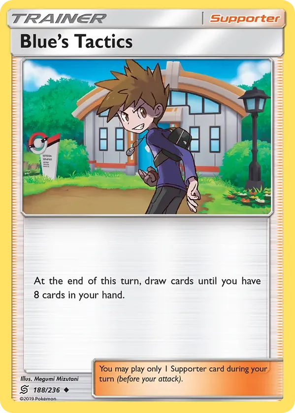188/236 Blue's Tactics Uncommon Trainer Card