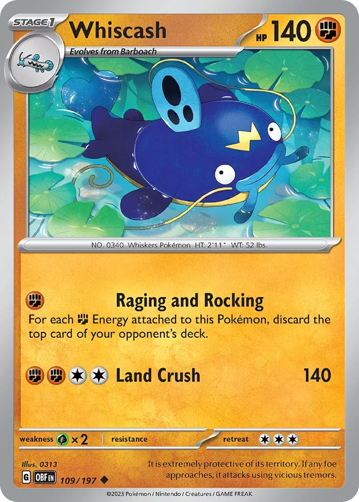 109/197 from Obsidian Flames Uncommon Pokemon Card