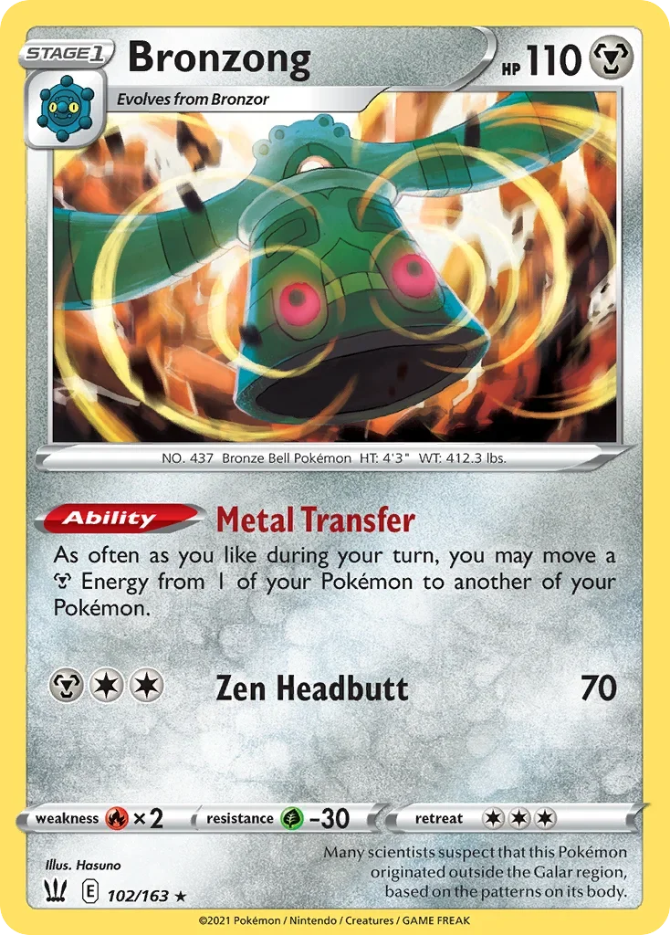 102/163 from Battle Styles Holo Rare Pokemon Card