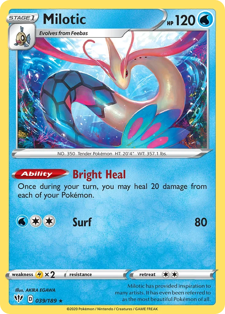 039/189 from Darkness Ablaze Holo Rare Pokemon Card