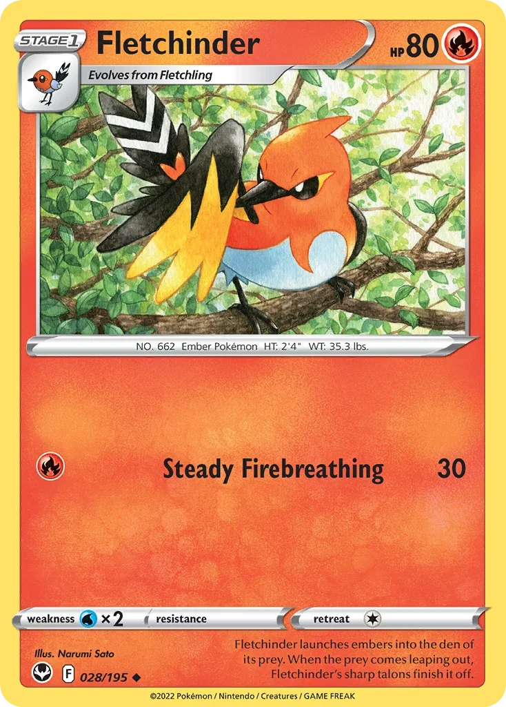 028/195 from Silver Tempest Uncommon Pokemon Card