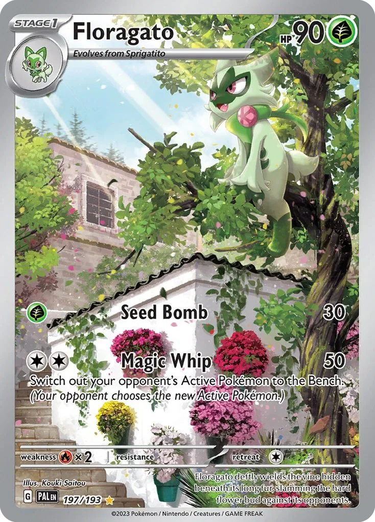197/193 from Paldea Evolved Illustration Rare Pokemon Card