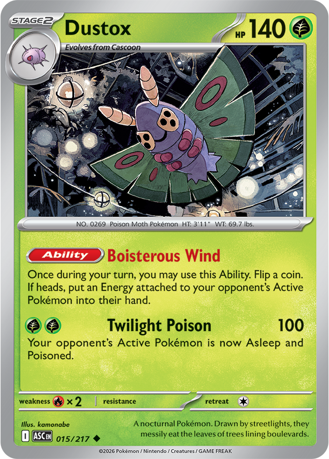 015/217 Dustox from Ascended Heroes Uncommon
