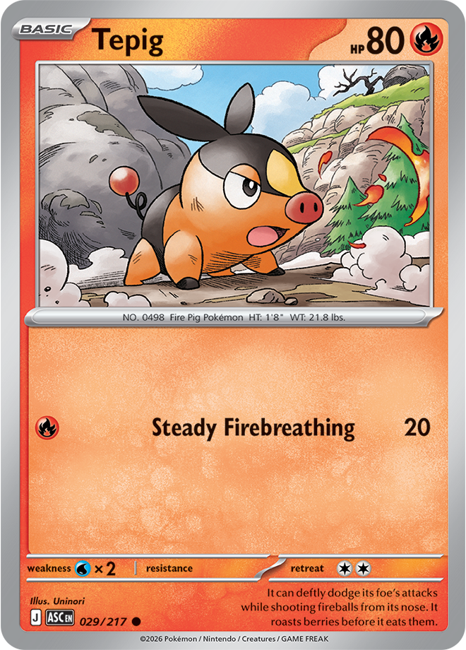 029/217 Tepig from Ascended Heroes Common