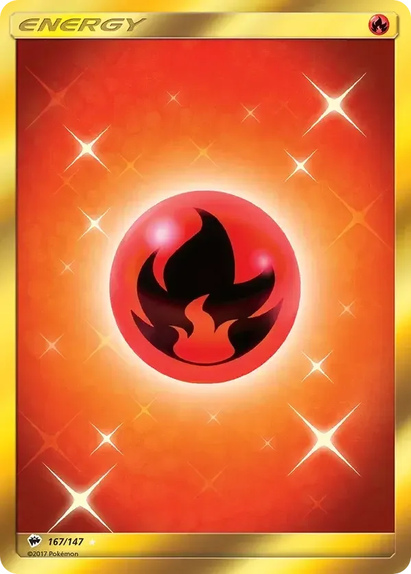 167/147 from Burning Shadows Gold Secret Rare Basic Energy Card