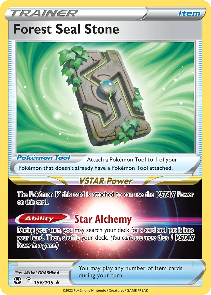156/195 from Silver Tempest Holo Rare Pokemon Card