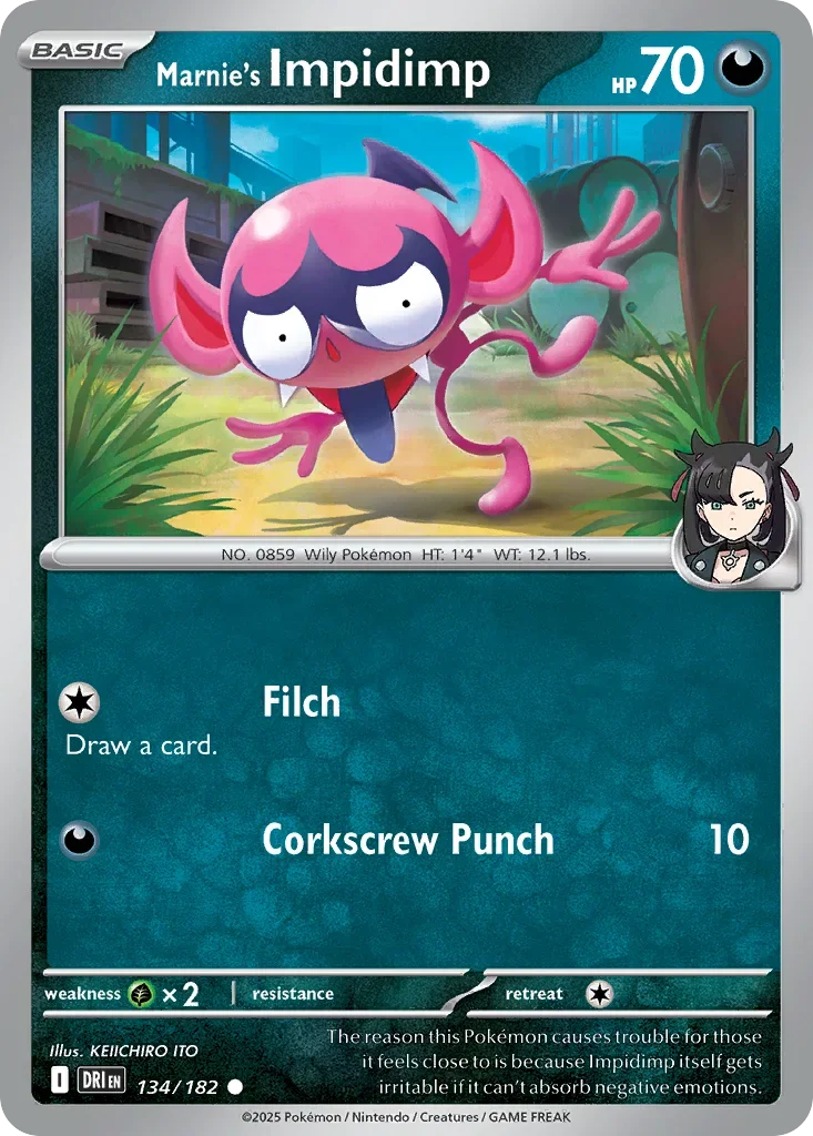 134/182 from Destined Rivals Common Pokemon Card