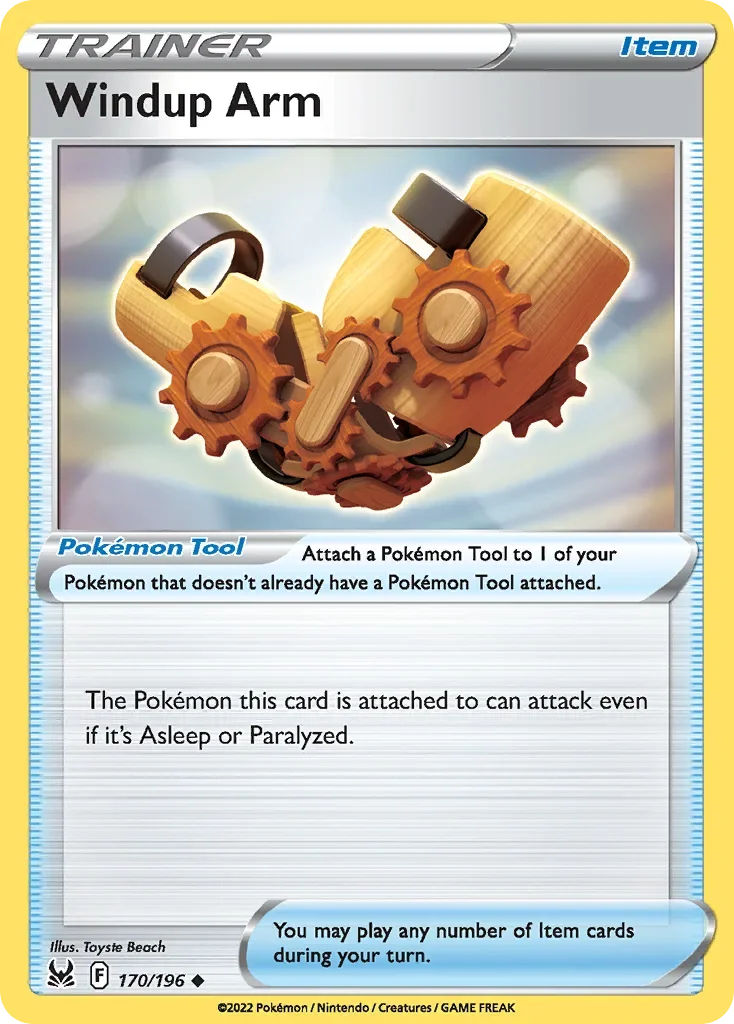 170/196 from Lost Origin Uncommon Pokemon Card