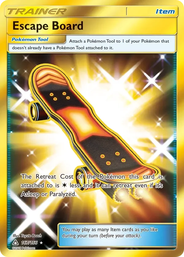 167/156 from Ultra Prism Gold Secret Rare Trainer Card