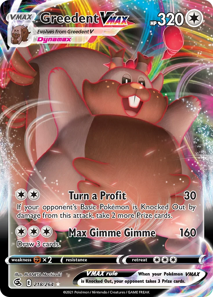 218/264 from Fusion Strike Ultra Rare Pokemon Card