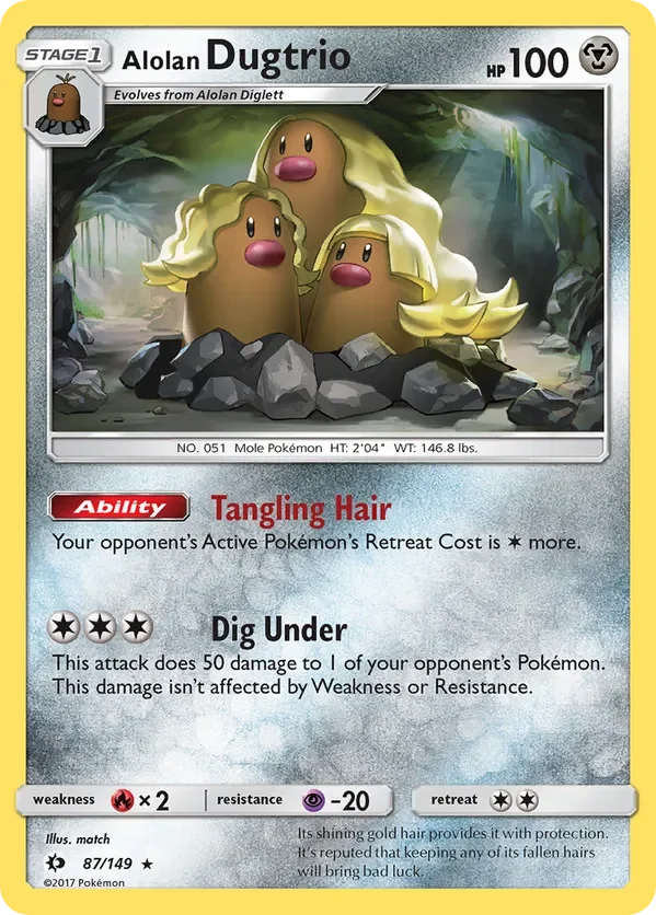 87/149 from Sun & Moon Base Holo Rare Pokemon Card