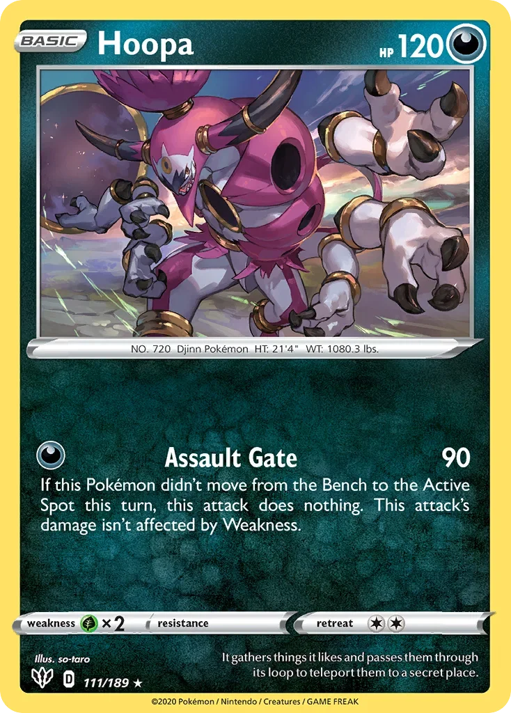 111/189 from Darkness Ablaze Holo Rare Pokemon Card