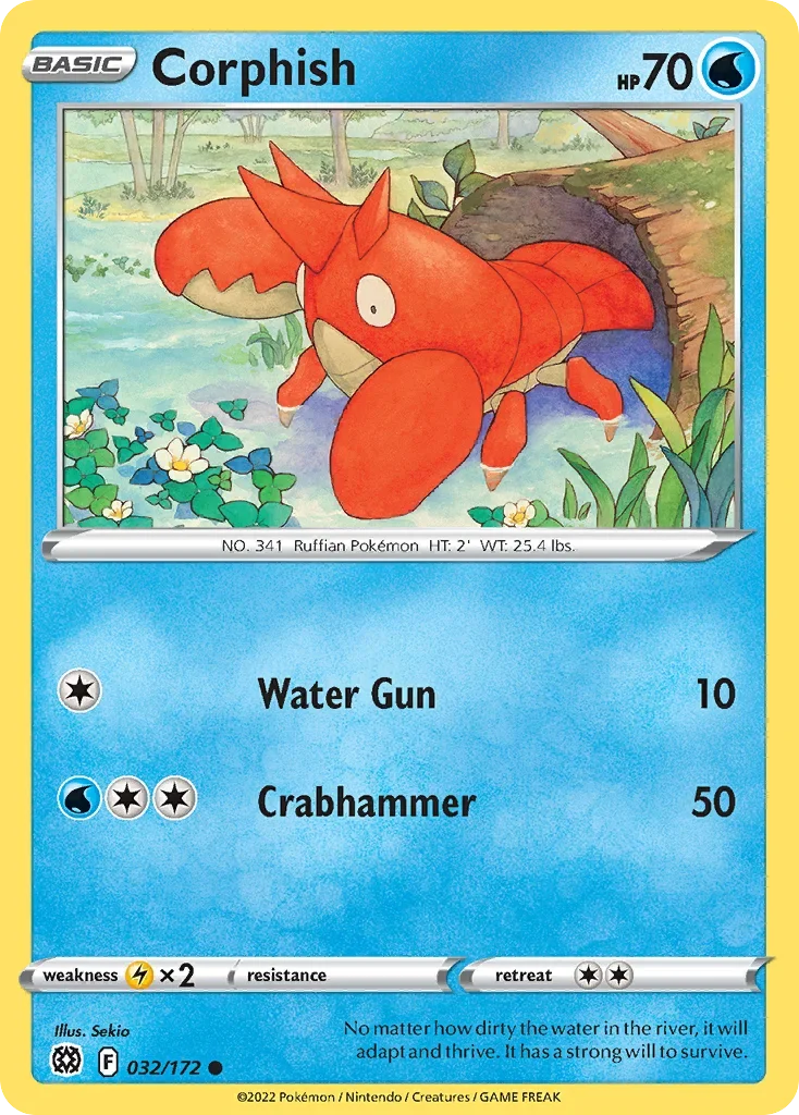 032/172 from Brilliant Stars Common Pokemon Card