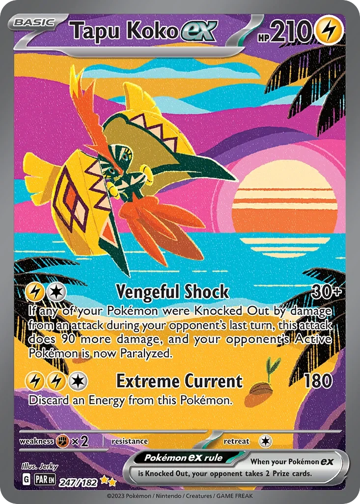 247/182 from Paradox Rift Special Illustration Rare Pokemon Card