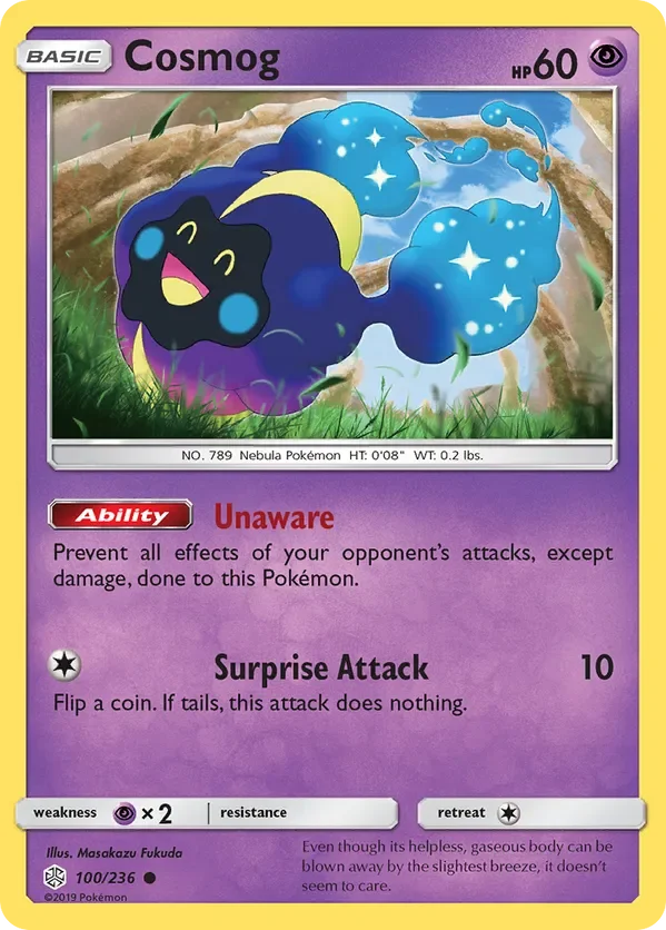 100/236 Cosmog Common Pokemon Card