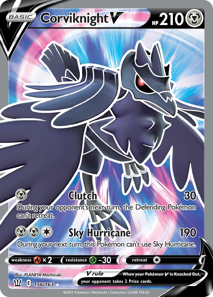 156/163 from Battle Styles Full Art Pokemon Card