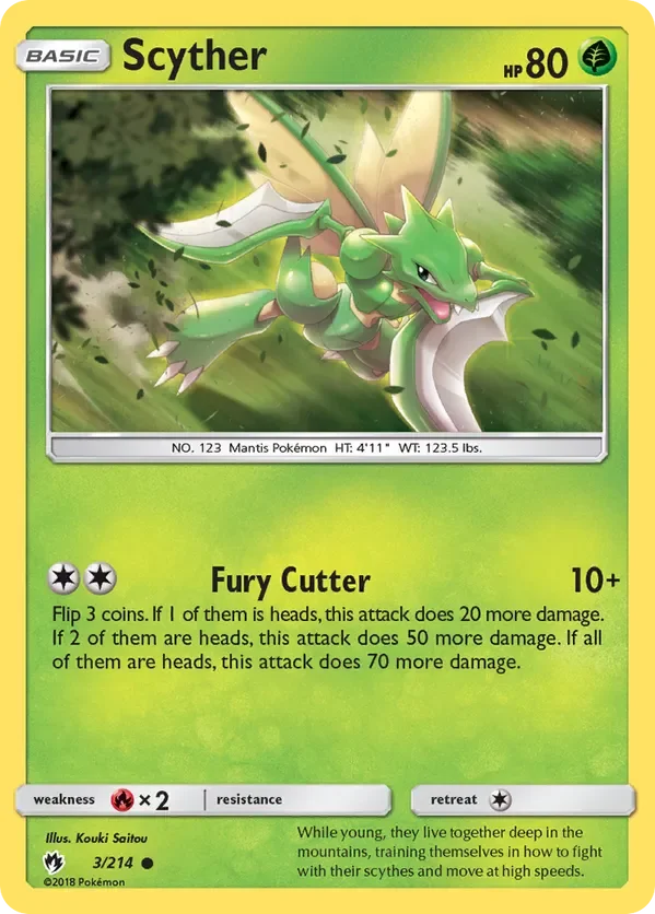 3/214 from Lost Thunder Common Pokemon Card