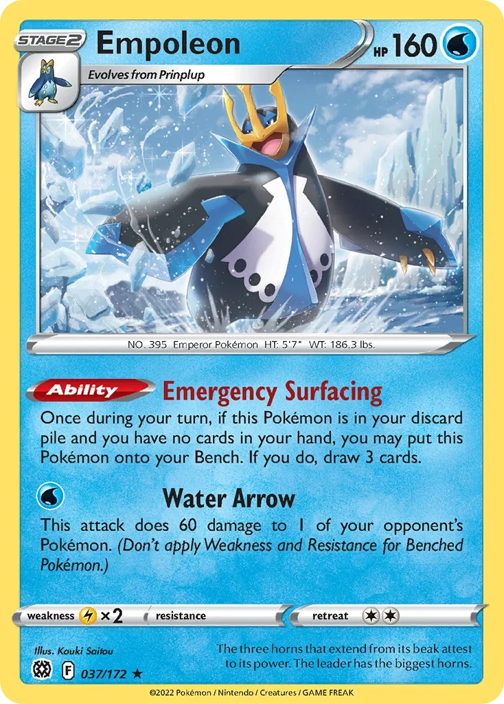 037/172 from Brilliant Stars Holo Rare Pokemon Card