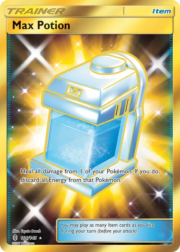 164/145 from Guardians Rising Gold Secret Rare Trainer Card