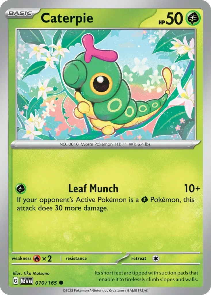 010/165 from 151 Common Pokemon Card