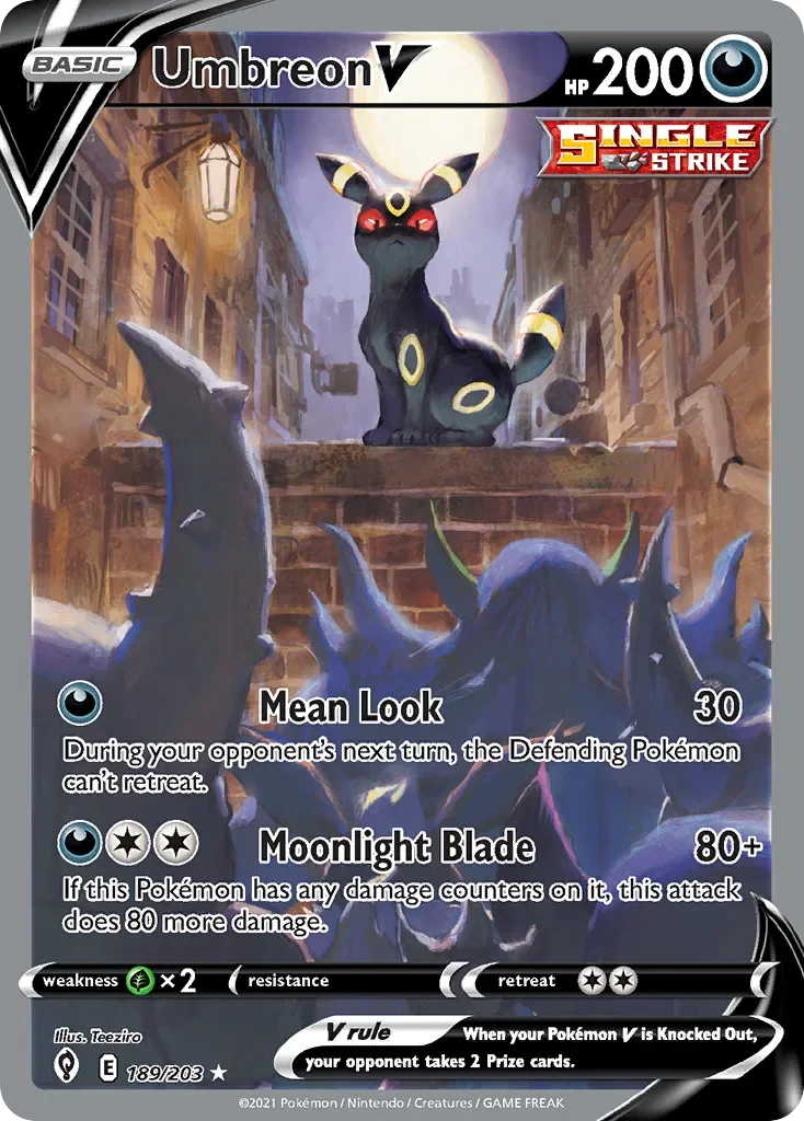 189/203 from Evolving Skies Alternate Art Pokemon Card
