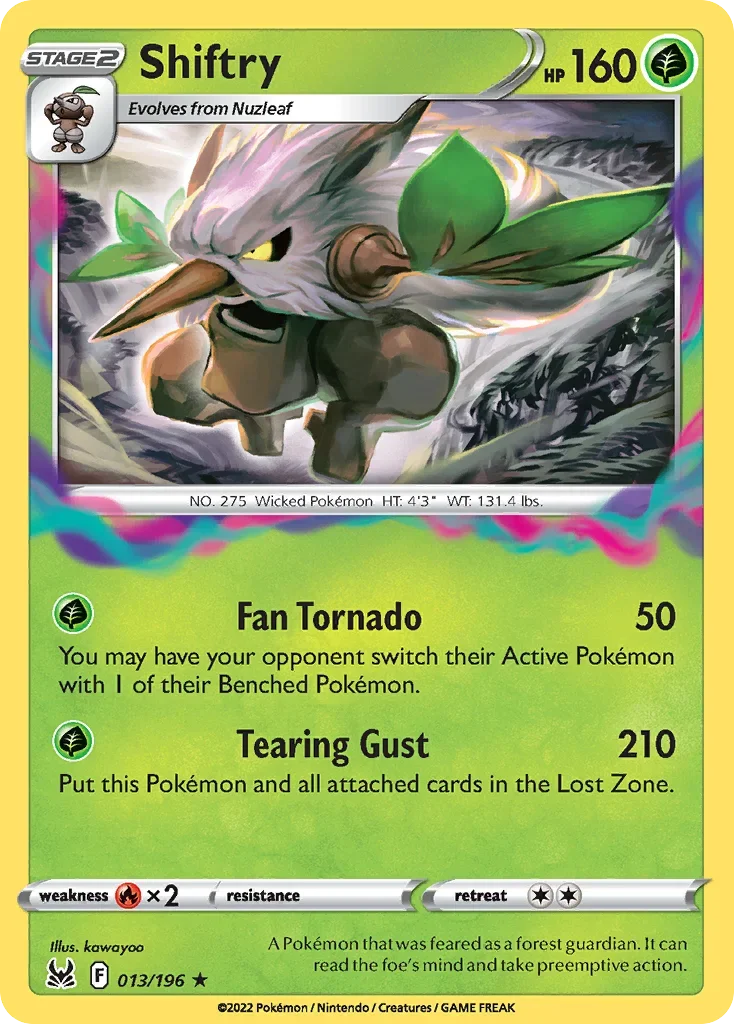 013/196 from Lost Origin Holo Rare Pokemon Card