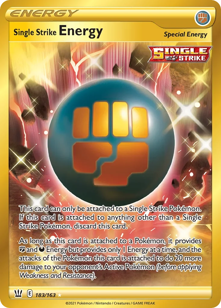 183/163 from Battle Styles Gold Secret Rare Special Energy Card