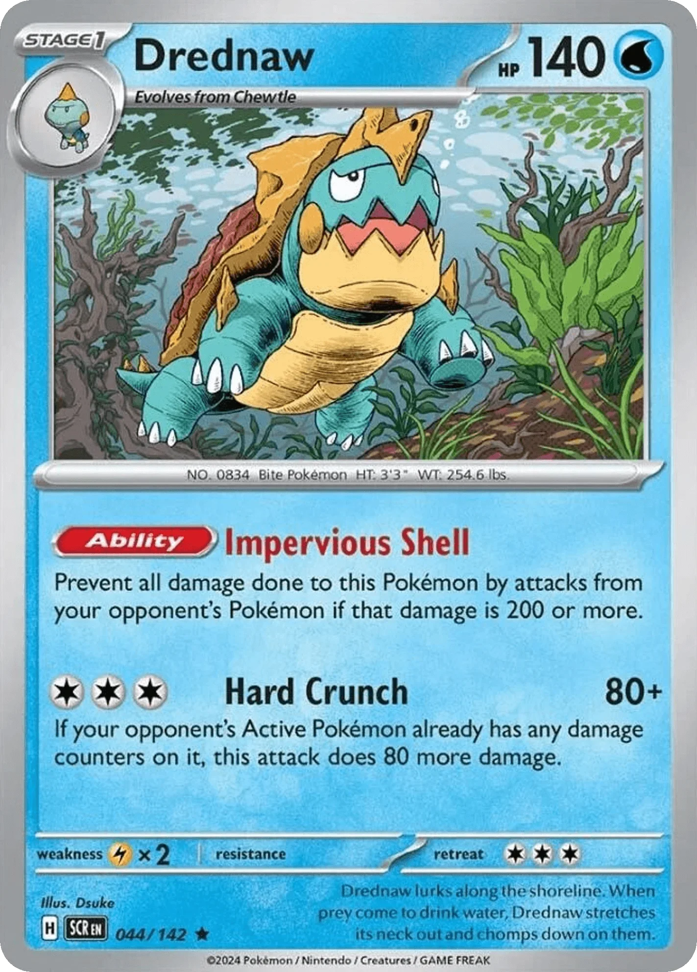 044/142 from Stellar Crown Card List Rare Pokemon Card