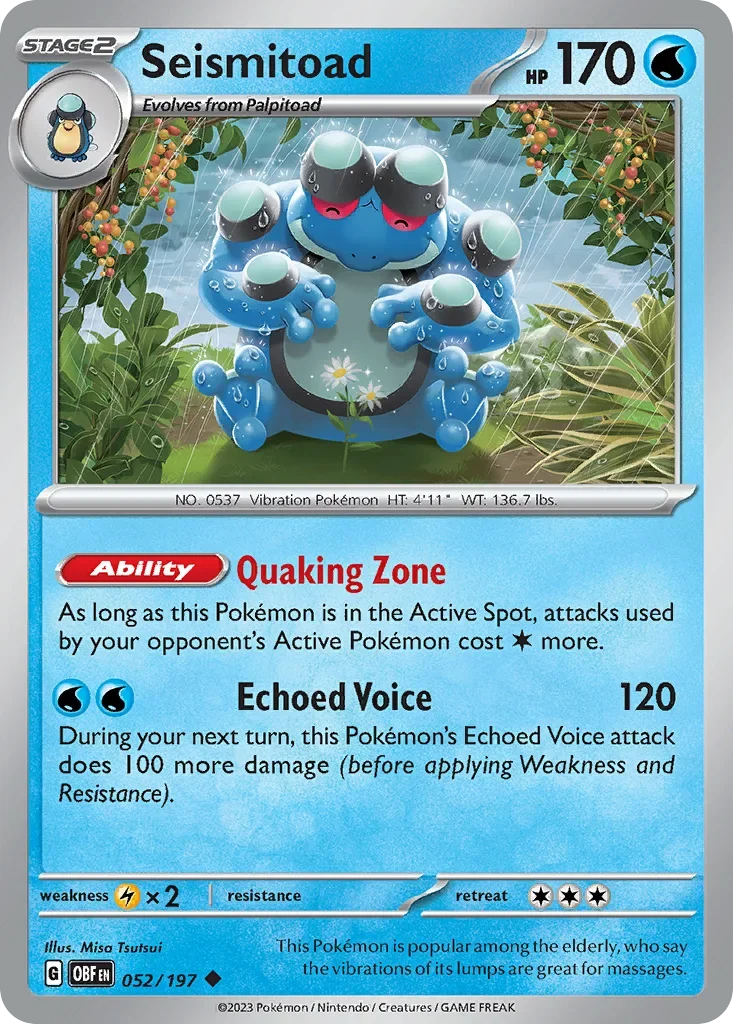 052/197 from Obsidian Flames Uncommon Pokemon Card