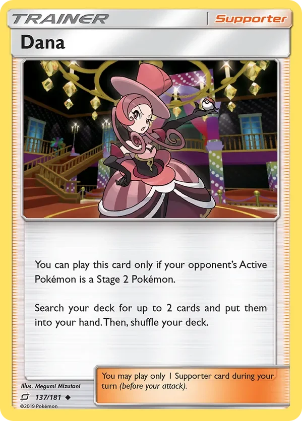 137/181 Dana Uncommon Trainer Card