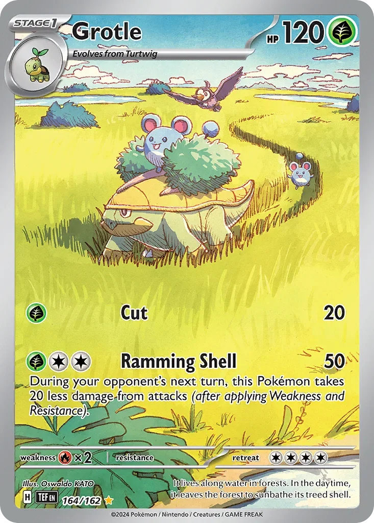 164/162 from Temporal Forces Illustration Rare Pokemon Card