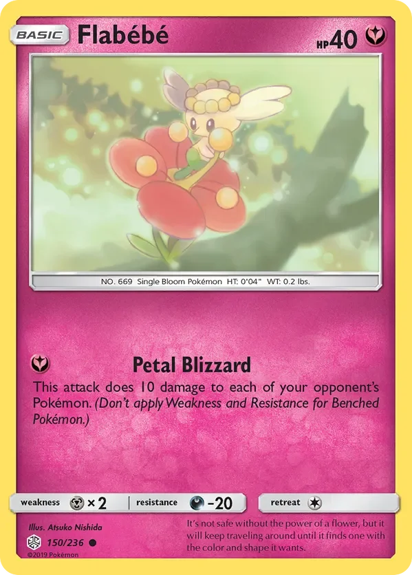 150/236 Flabebe Common Pokemon Card