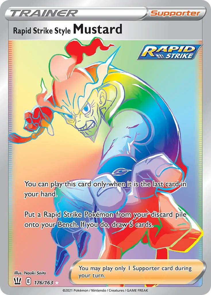 176/163 from Battle Styles Rainbow Rare Trainer Card