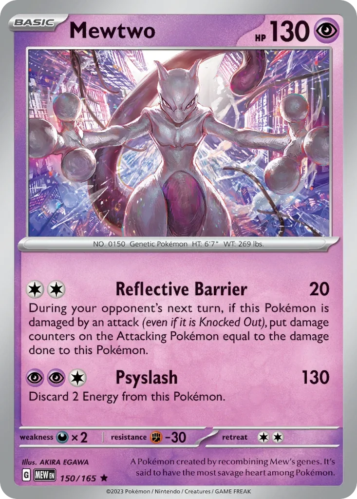 150/165 from 151 Rare Pokemon Card