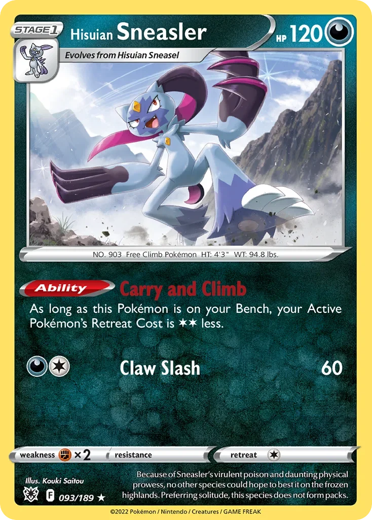 093/189 from Astral Radiance Holo Rare Pokemon Card