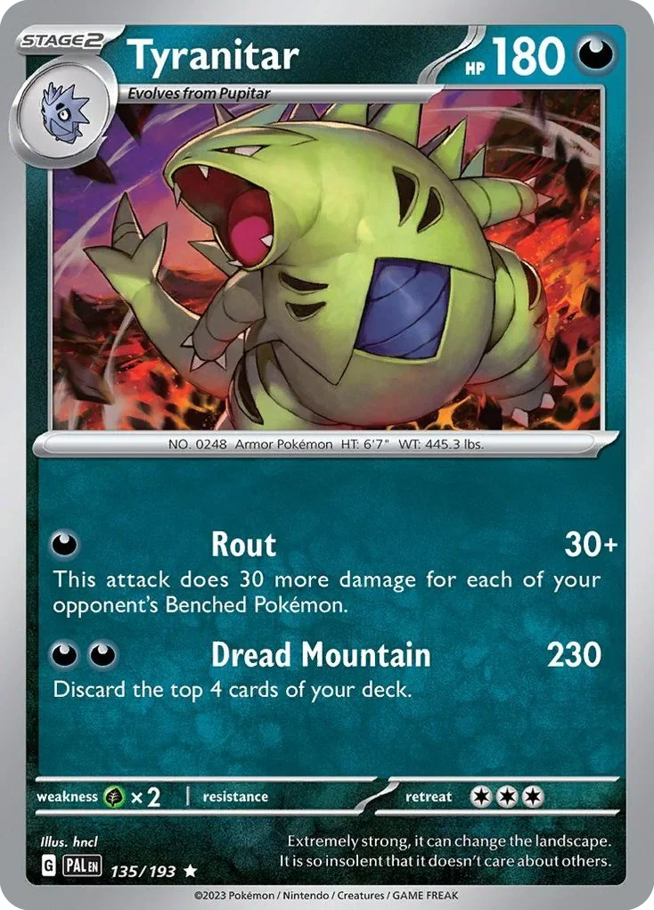 135/193 from Paldea Evolved Rare Pokemon Card